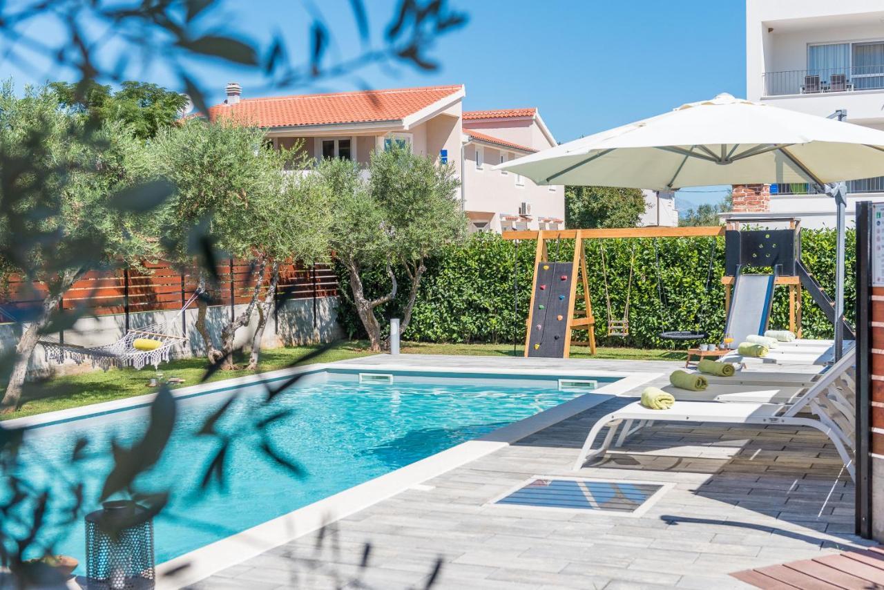 Villa Olea With Heated Pool And Jacuzzi Sukošan المظهر الخارجي الصورة